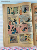 Vintage 1951 Walt Disney's Mickey Mouse in the Haunted Castle #325 Dell Comic, FR - GD w/Bag & Board