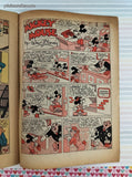 Vintage 1951 Walt Disney's Mickey Mouse in the Haunted Castle #325 Dell Comic, FR - GD w/Bag & Board