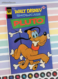 Vintage Walt Disney Showcase: Pluto December 1975 #33 Whitman Comic, VG w/Bag & Board