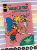 Vintage 1974 Yosemite Sam and Bugs Bunny #23 Whitman Comic, VG w/Bag & Board