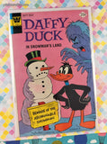 Vintage Daffy Duck in Snowman's Land December 1975 #98 Whitman Comic, GD - VG w/Bag & Board