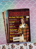 Vintage 1977 The Workbasket Set/9 Issues, No Duplicates Softcover Booklets