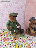 Vintage Homco Yesteryear Bears Teddy Bear Figurine Set/3, Like New