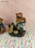 Vintage Homco Yesteryear Bears Teddy Bear Figurine Set/3, Like New