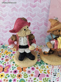 Vintage Homco Bears Around the World Teddy Bear Figurine Set/4, Like New