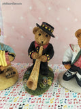 Vintage Homco Bears Around the World Teddy Bear Figurine Set/4, Like New