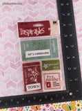 Stickopotamus Simply Classic Inspirables Canvas Stickers, Celebration, 1 Sheet New & Sealed