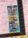 Vintage 2006 Hot Wheels Stickeroni from Hallmark SHINY Stickers Sealed Pack/2 Sheets