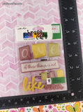 Sticko Phrase Cafe Title Stickers "One of These Things" 3-Dimensional Sticker Pack, New/Sealed