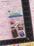 Sandylion Essentials Airplane Travel SHINY 3-Dimensional Sticker Pack, New/Sealed