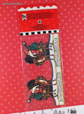 Vintage Mary Engelbreit Christmas Festive Jolly Old Saint Nick Paper Garland NEW & Sealed