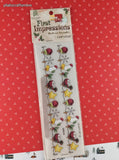 Vintage Provo Craft First Impressions Christmas Snowman String Rub-on Transfers NEW & Sealed