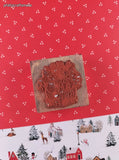 Vintage PSX E-662 Christmas Festive Gingerbread Basket Wooden Block/Rubber Stamp