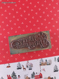 Vintage 1999 PSX F-245 Merry Christmas Wooden Block/Rubber Stamp