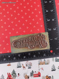 Vintage 1999 PSX F-245 Merry Christmas Wooden Block/Rubber Stamp