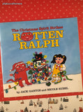 Vintage 1998 The Christmas Spirit Strikes Rotten Ralph Illustrated Softcover