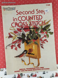Vintage 1979 Ginnie Thompson Originals Second Steps in Counted Cross Stitch Softcover Booklet
