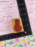 Vintage 1994 Comotion Rubber Stamps #788 Rabbit w/Flowers Wooden Block/Rubber Stamp