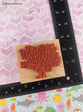 Vintage 1999 PSX Floral Flower Bunch G-1751 Wooden Block/Rubber Stamp, CLEAN
