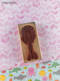 Vintage Azadi Earles Birthday Celebration Candle F342 Wooden Block/Rubber Stamp
