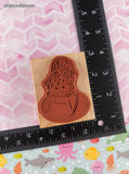 Vintage 2003 PSX Cute Lil' Teddy Bear in Rocking Chair F-3420 Wooden Block/Rubber Stamp