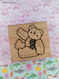 Vintage D.O.T.S. Benson Bear R138 Wooden Block/Rubber Stamp