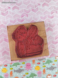 Vintage D.O.T.S. Benson Bear R138 Wooden Block/Rubber Stamp