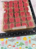 Vintage D.O.T.S. Holidays Seasons Stamp Set/30 Miniature Stamps, NEW & Unused