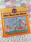 Vintage 1992 1st Printing Alice Meets the Aliens Illustrated Hardcover, Like New