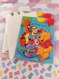 Vintage Hallmark Party Express Winnie the Pooh Birthday Thank You Cards Set/4, Unused