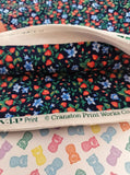 Vintage Cranston V.I.P. Print Strawberry Plants w/Flowers Fabric Remnant, 1-1/2 yd x 44" W, CLEAN