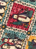 Mumms the Word Debbie Mumm for SSI Christmas Winter Penguin Festive Fabric Remnant, 4 yd x 44" W, CLEAN