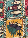 Mumms the Word Debbie Mumm for SSI Christmas Winter Penguin Festive Fabric Remnant, 4 yd x 44" W, CLEAN