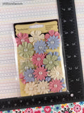 Recollections Signature Handmade Floral Embellishments Pastel Pink Blue White Green, NEW & Sealed
