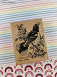 Vintage 1994 PSX K-1275 Oriole Bird Wooden/Rubber Stamp Block