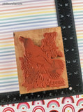 Vintage 1994 PSX K-1275 Oriole Bird Wooden/Rubber Stamp Block