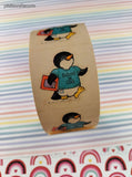 Vintage 1980 Set/10 Shirt Tales Penguin Hallmark Cards Sticker, Unused