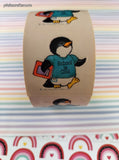 Vintage 1980 Single (One) Shirt Tales Penguin Hallmark Cards Sticker, Like New CLEAN