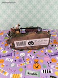 Vintage K's Collection Halloween Swinging Witchy Teddy w/Brew Pot Figurine, Like New