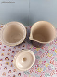 Vintage MCM Royal China by Jeannette "Frolic" Brown Orange Autumn Sugar Bowl w/Lid & Creamer Set
