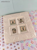 Vintage Pfaltzgraff Naturewood Embossed Divided Trivet Accessory Tray, 8.25"