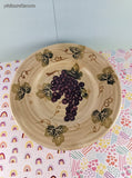 Vintage Tabletops Unlimited Chianti Grapes Hand Painted Salad Plates Set/3, 8", Like New