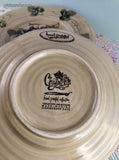 Vintage Tabletops Unlimited Chianti Grapes Hand Painted Salad Plates Set/3, 8", Like New