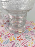 Vintage December 2001 Lord of the Rings Burger King Frosted Embossed Glass Tumblers Goblets Set/2, Like New