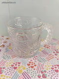Vintage 1990's McDonald's Batman Frosted Embossed Glass Mugs Set/2, Like New