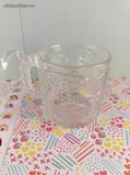 Vintage 1990's McDonald's Batman Frosted Embossed Glass Mugs Set/2, Like New