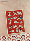 Vintage 1990's Hallmark Walt Disney's 101 Dalmatians Full Sticker Sheet, Clean & Unused