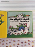 Vintage 1982 1st Edition The Know-It-Alls Go to Sea by Peter Lippman Miniature Hardcover, Like New