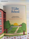 Vintage 1980 I Like School Sesasme Street Book Club Hardcover