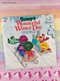 Vintage 1994 1st Printing Barney's Wonderful Winter Day Softcover, Like New *w/Inserts*